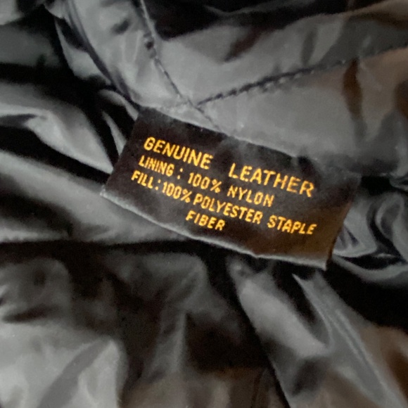 VTG Y2K Polaris Embroidered Leather Jacket - Picture 8 of 16